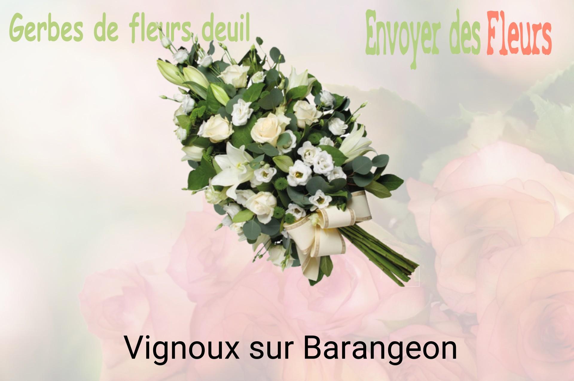 Gerbe de fleurs de deuil livrée à Vignoux-sur-Barangeon